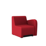 Jednokřeslo Rubico -  s područkou, levé, červené