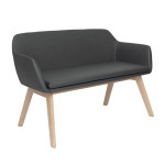 Dvojkřeslo Nela - šedohnědé