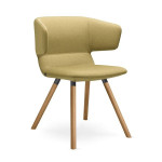 Konferenční křeslo Flexi D - hnědožluté