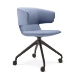 Konferenční křeslo Flexi BL - šedomodré