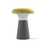 Taburet Funghi - vysoký, žlutý