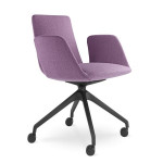 Konferenční křeslo Harmony Modern - nízké, fialové