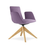 Konferenční křeslo Harmony Modern D - nízké, fialo