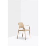 Jídelní židle Ara 315 - s područkami, světle hnědá