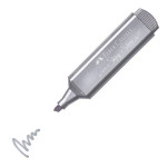 Zvýrazňovač Faber-Castell 46, metalická stříbrná