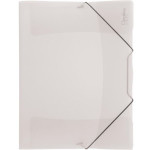 Desky s chlopněmi Opaline  a gumičkou A4 transp.