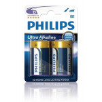 Philips baterie D ExtremeLife+, alkalická - 2ks