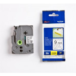 Brother - TZe-S121 průsvitná / černá (9mm,lamin.,extrémně adh.)