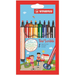 Fixy STABILO Trio Scribbi, sada 8 barev
