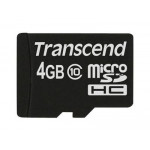 Transcend 4GB microSDHC (Class 10) paměťová karta (bez adaptéru)