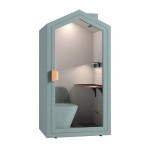 Akustický box Cottage - 1 osoba, kovový rám, olivo