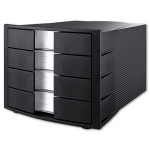 Zásuvkový box HAN, 4 zásuvky, černý