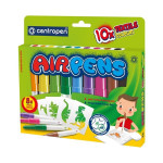 Foukací fixy Centropen AIR PENS - na textil, 10 ks