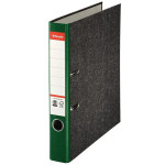 Pák.pořadač Esselte - A4,karton, 5, mramor, zelený