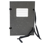 Desky s tkanicí HIT Office,A4,mráček,černé,1 ks