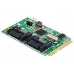 Delock MiniPCIe I/O PCIe full size 2 x SATA 6 Gb/s