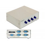 Delock přepínač sériového rozhranní RS-232 4-porty, manuální