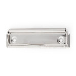 Klip k deskám - stříbrný, 10 cm, ks