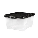 Plast.krabice CEP - transp.s černým víkem, 10 l