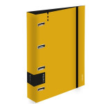 4krouž.pořadač pěnový Verde - A4, 2 cm, hořčicový