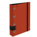 4kroužkový pořadač pěnový Verde - A4, 2 cm,cihlový