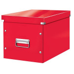 Krabice Click & Store Leitz WOW-čtvercová, červená