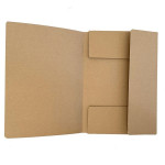 Pap.desky se třemi chlopněmi Kraft - A4, FSC,hnědé