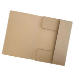 Pap.desky se třemi chlopněmi - A4, hnědé, 1 ks