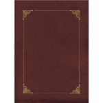 Desky uzavíratelné - se zl.rámečkem, vínové, 10 ks