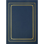 Desky uzavíratelné - Line, se zl.rámečkem, modré,
