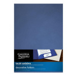 Pap.desky s chlopněmi - metalické, modré, 10 ks