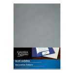 Pap.desky s chlopněmi - metalické, stříbrné, 10 ks