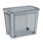 Plastová krabice Shadow-recykl.materiál,šedá,67 l