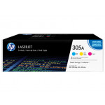 HP toner 305A/CMY/3x2600 stran/3-pack