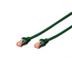 Digitus Patch Cable, S-FTP, CAT 6, AWG 27/7, LSOH, Měď, zelený 10m