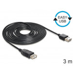 Delock kabel EASY-USB 2.0-A samec > USB 2.0-A samice,prodlužující 3 m