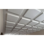 Akustická melaminová deska 50 x 50 cm - s fazetou,