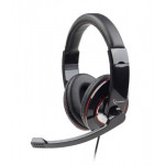 Gembird Sluchátka s mik MHS-U-001 Gaming black, USB