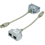 DATACOM "Y" adaptér STP CAT5E  PC / TEL+TEL