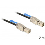 Delock Kabel Mini SAS HD x 4 SFF 8644 samec > Mini SAS HD x 4 SFF 8644 samec 2 m