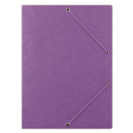 Prešp.desky s chlop.a gumič.Donau,A4,fialové,1ks
