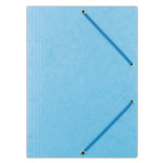 Prešp.desky s chlop.a gumič.Donau,A4,sv.modré,1ks