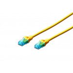 Digitus Ecoline Patch Cable, UTP, CAT 5e, AWG 26/7, žlutý 5m, 1ks
