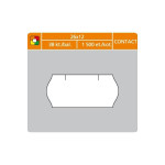 Cenové etikety CONTACT - 26x12,1500 ks, bílé