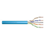 DIGITUS Instalační kabel CAT 6A U-UTP, 500 MHz Eca (EN 50575), AWG 23/1, buben 305 m, simplex, barva modrá