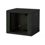 Digitus 9U skříň pro montáž na stěnu, Unique series 509x600x450 mm, barva černá (RAL 9005)