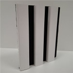 Akustický panel na filcu - 2,08 m2, folie, bílý