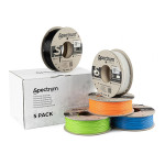 Spectrum Filament Premium PLA 5x250g, mix, Polar White, Deep Black, Lion Orange, Pacific Blue, Lime Green
