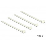 Delock vícekrát použitelné stahovací pásky bílé L 150 x W 7.2 mm 100 kusů