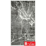 Kusový koberec Split - 190 x 133 cm, šedý/bílý